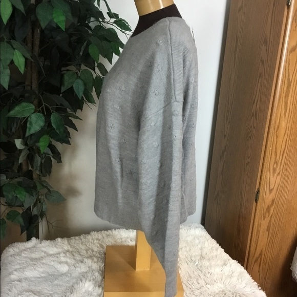 Vylette Bauble stitch heather gray sweater jrs. XXL NWT - Picture 5 of 14